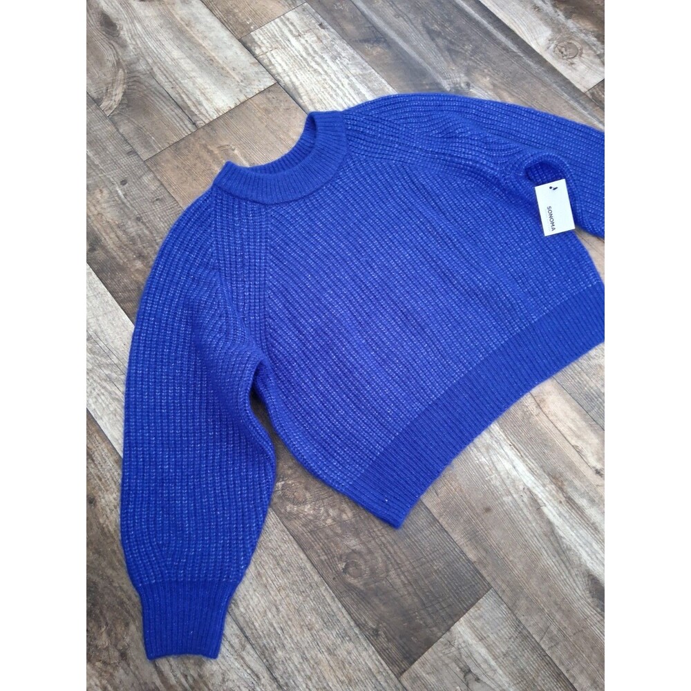 NEW! Women's Sonoma Goods for Life Cozy Heritage Crewneck Sweater, Petite Large - Picture 3 of 9